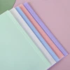 Wholesale of Morandi color transparent snap file bags, a4 storage test paper materials file bags, PP waterproof bags with labels details Picture
